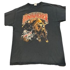 Bushwacker Final Rides 2014 PBR Professional Bull Riders T-Shirt Sz Medium *READ